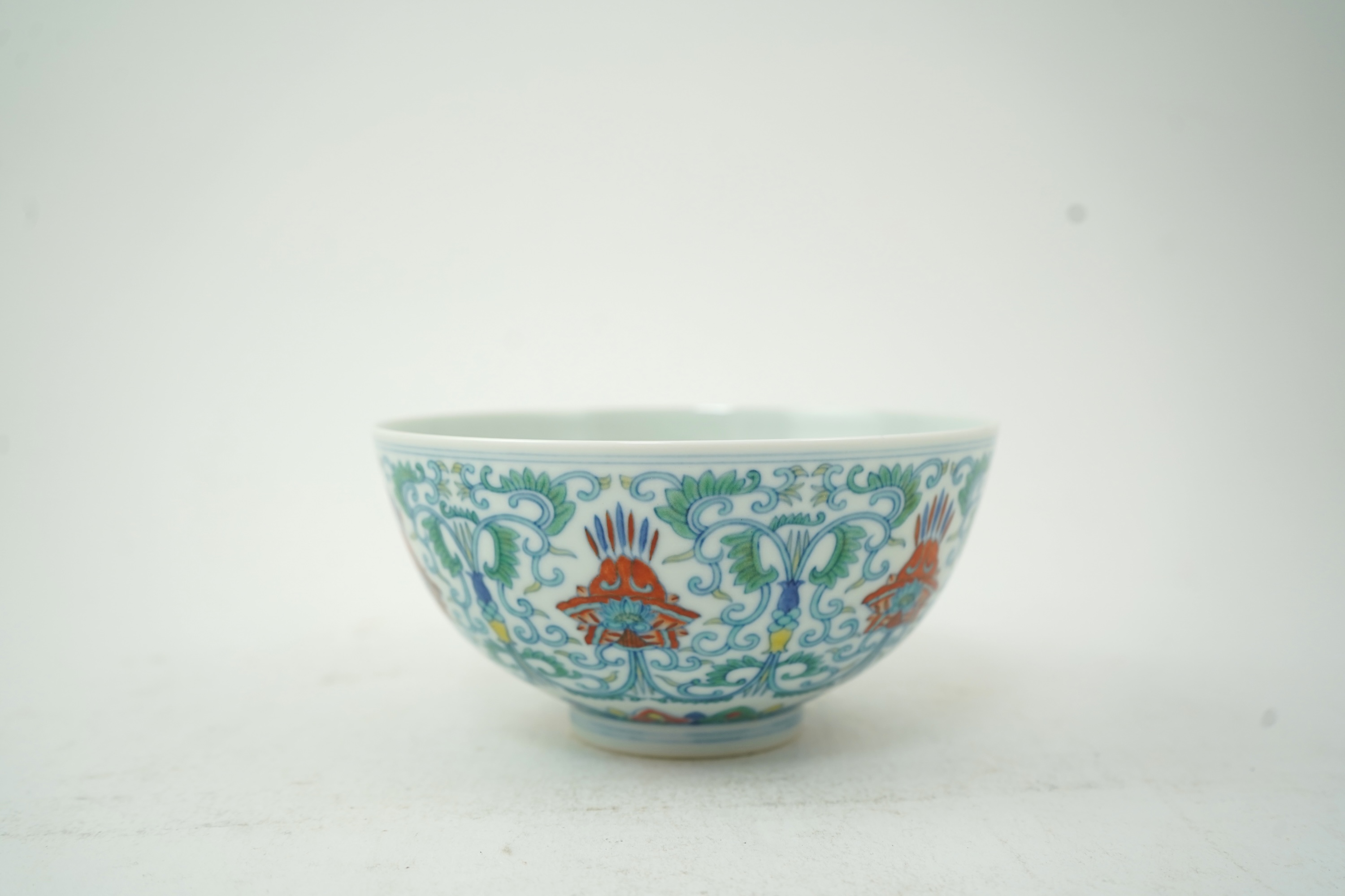 A Chinese doucai bowl, Daoguang mark but later, 14.3cm diameter